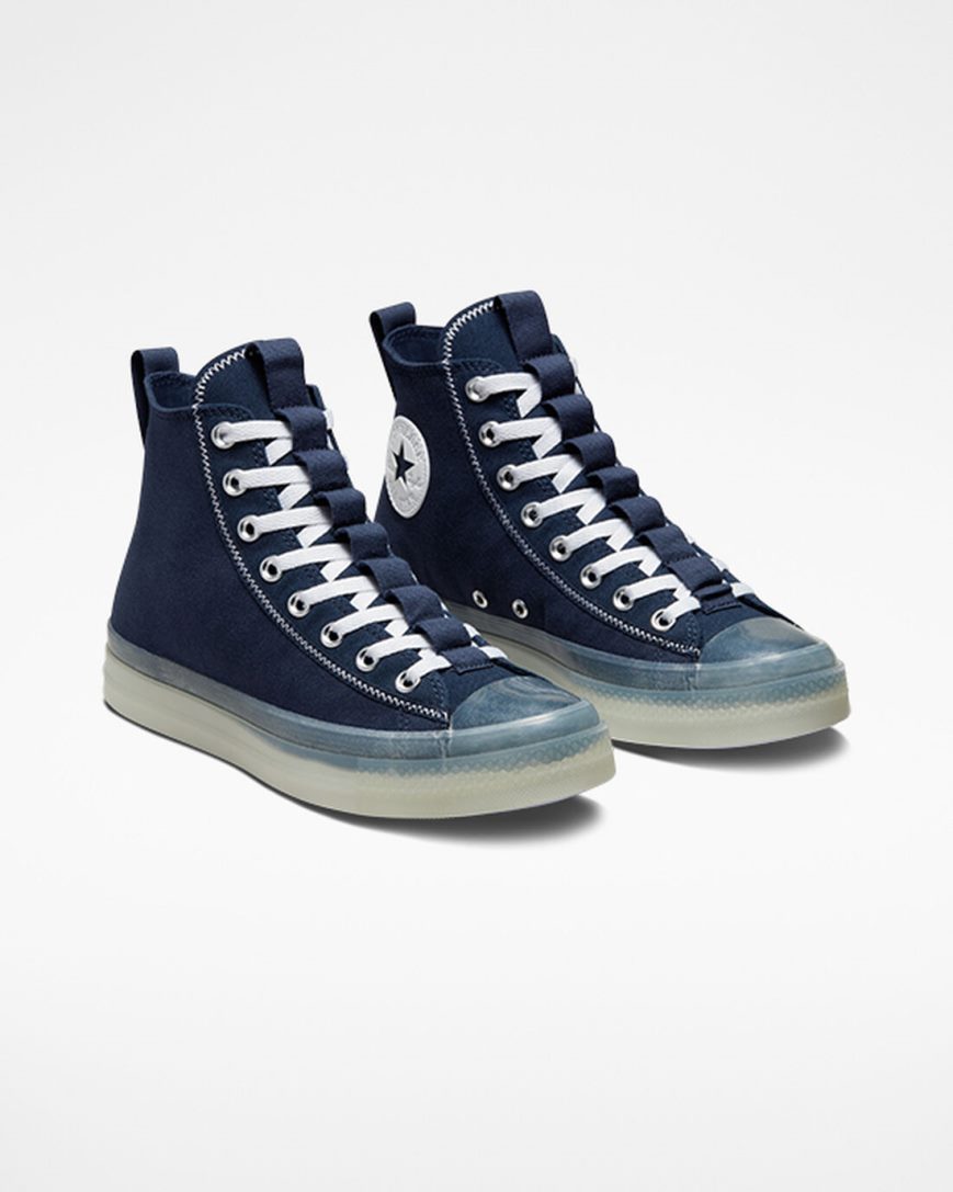 Zapatillas Altas Converse Chuck Taylor All Star CX Explore Mujer Obsidian Blancas | PE 8PE754